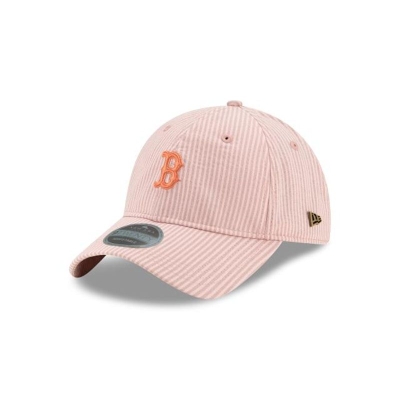 Boston Red Sox Gorra | New Era MLB Seersucker Black Label 9twenty Adjustable Cap Mexico - Rosas